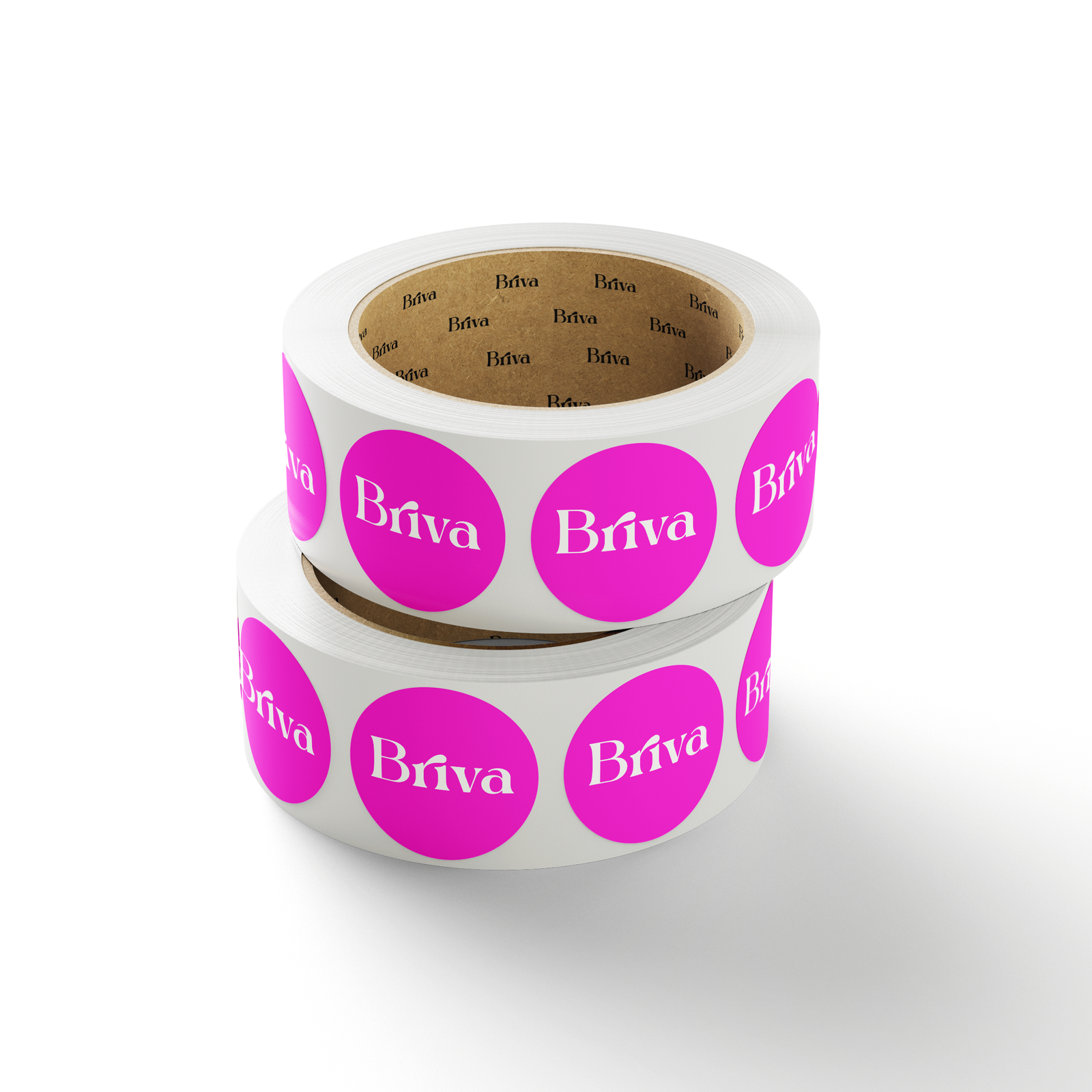 Briva Print Sticker Roll with logo