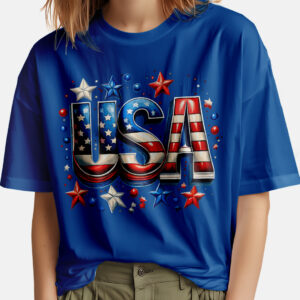 USA Red and Blue Stars