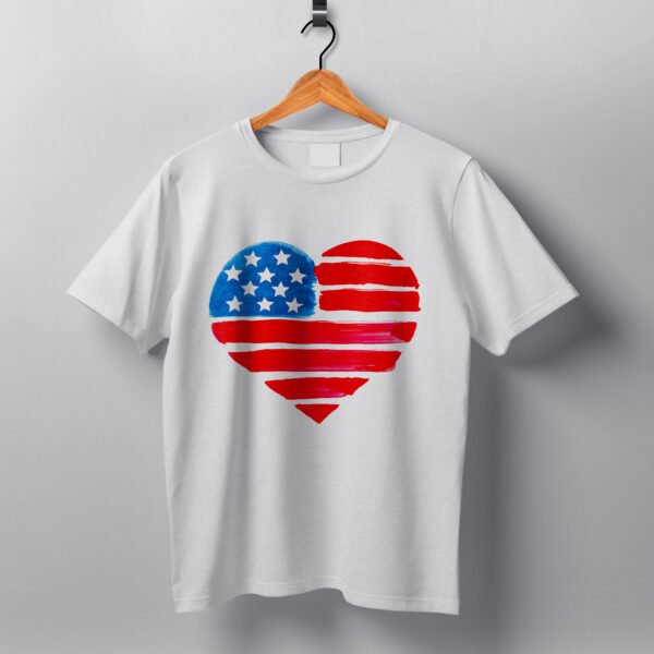 USA Heart Flag - Image 3