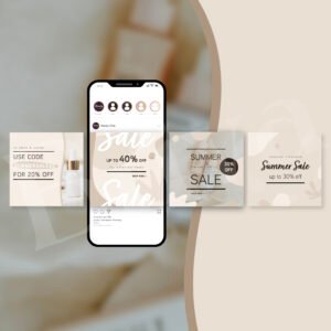 4 Panels of Sales
