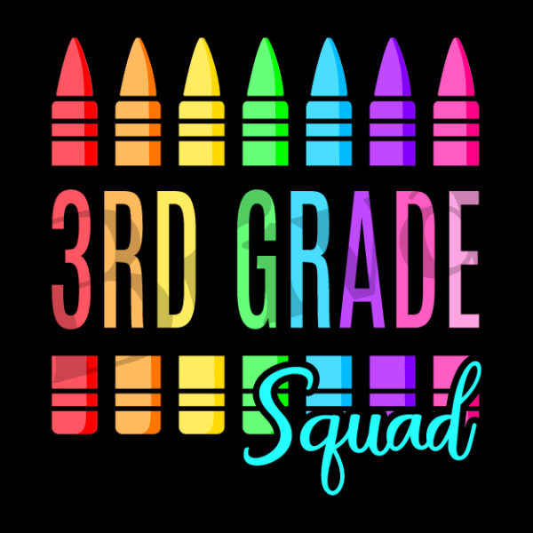 Colorful 3rd Grade Squad