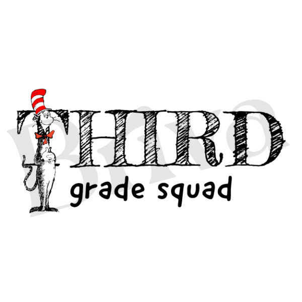 3rd Grade Squad Cat Hat - Image 2