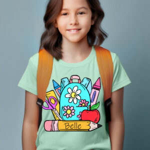 Personalized back to school tshirt design