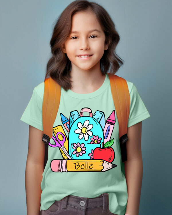 Personalized back to school tshirt design