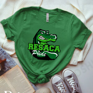 Resaca School Pride Shirt design with alligator logo
