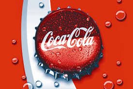 Coca-cola metal bottle cap with water droplets